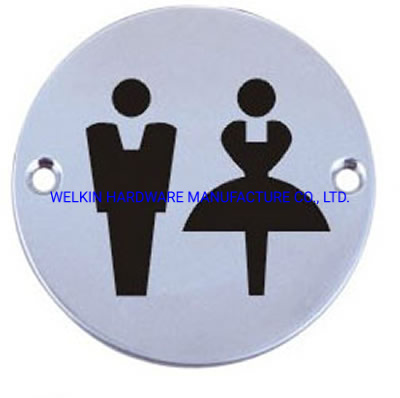 Stainless Steel Door Sign Number for Public Toilet /wc/bathroom