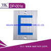 Stainless Steel Mounting Square Men Door Sign Plate for Toilet (DP-001e)
