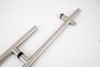 Stainless Steel Modern Glass Sliding Pull Handle with Lock (GPH-001)